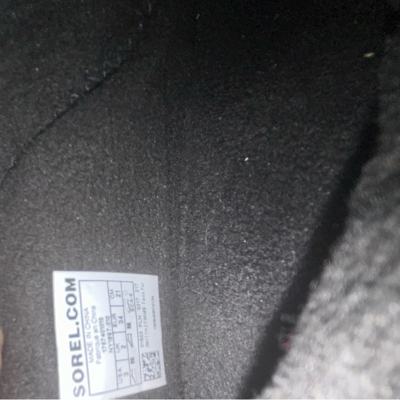 SOREL GIRL'S black WHITNEY WINTER BOOT size 3 youth - Picture 5 of 5